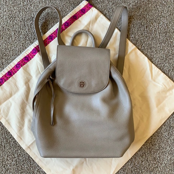 Tory Burch Handbags - Tory Burch Brody backpack French Grey 👀